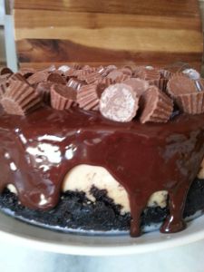 Close up Reese's Peanut Butter Cheesecake